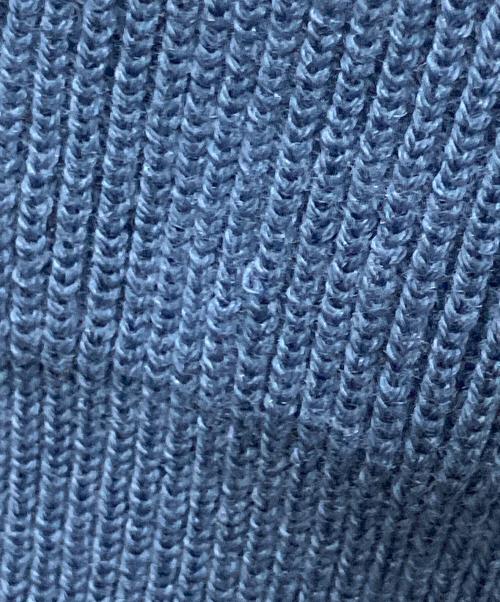 BATONER（バトナ―）BATONER (バトナ―) SUPER HIGH TWIST WOOL CREW NECK ブルー サイズ:Lの古着・服飾アイテム