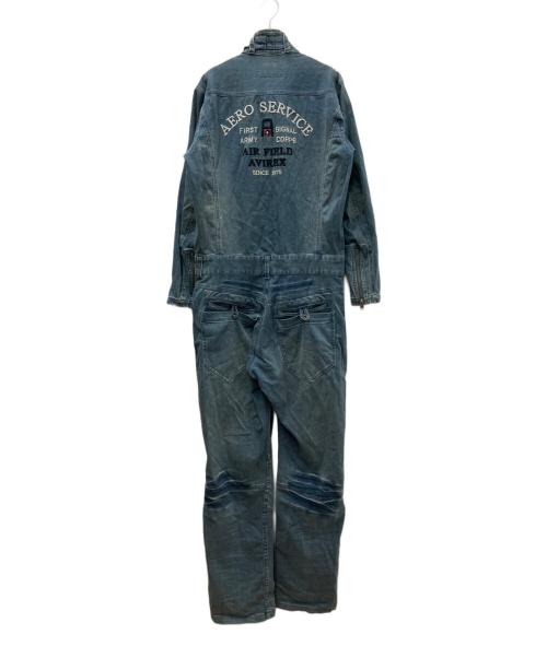AVIREX（アヴィレックス）AVIREX (アヴィレックス) デニムつなぎ ブルー サイズ:Ｍの古着・服飾アイテム
