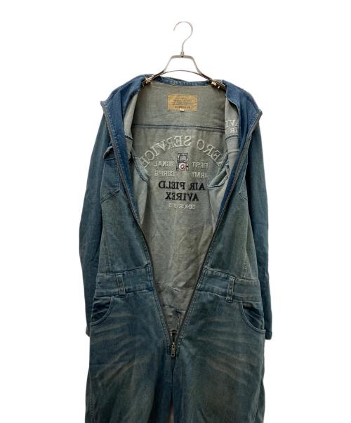 AVIREX（アヴィレックス）AVIREX (アヴィレックス) デニムつなぎ ブルー サイズ:Ｍの古着・服飾アイテム