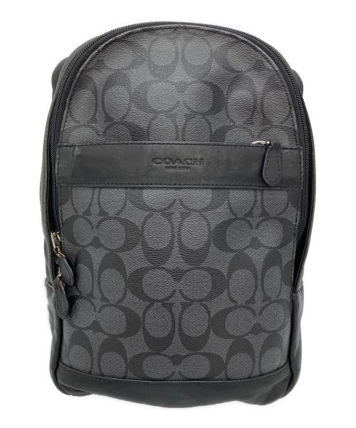 COACH（コーチ）COACH (コーチ) ボディバッグ ブラック×グレーの古着・服飾アイテム