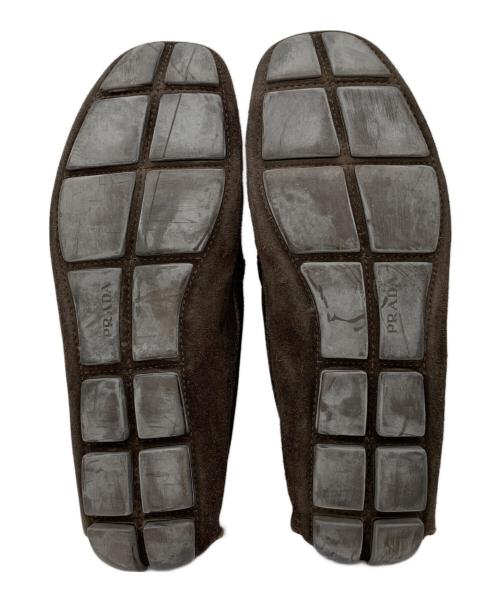 PRADA（プラダ）PRADA (プラダ) ドライビングシューズ ブラウン サイズ:26.5の古着・服飾アイテム