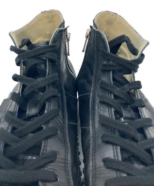 SPINGLE MOVE（スピングルムーヴ）SPINGLE MOVE (スピングルムーヴ) レザースニーカー ブラック サイズ:Lの古着・服飾アイテム