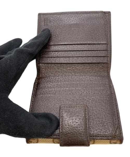 GUCCI（グッチ）GUCCI (グッチ) 2つ折り財布 ブラウンの古着・服飾アイテム