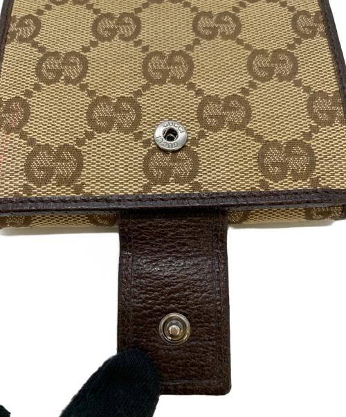 GUCCI（グッチ）GUCCI (グッチ) 2つ折り財布 ブラウンの古着・服飾アイテム