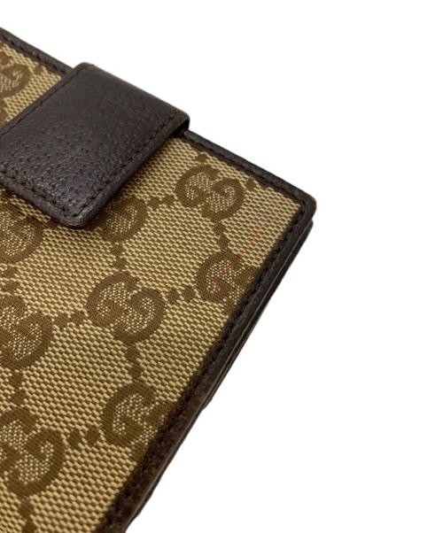 GUCCI（グッチ）GUCCI (グッチ) 2つ折り財布 ブラウンの古着・服飾アイテム