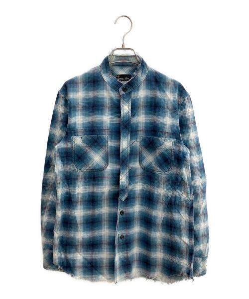 NUMBER (N)INE（ナンバーナイン）NUMBER (N)INE (ナンバーナイン) 長袖シャツ ブルー サイズ:Ｍの古着・服飾アイテム
