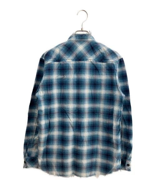 NUMBER (N)INE（ナンバーナイン）NUMBER (N)INE (ナンバーナイン) 長袖シャツ ブルー サイズ:Ｍの古着・服飾アイテム