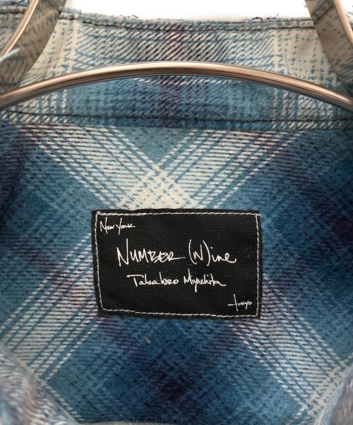 NUMBER (N)INE（ナンバーナイン）NUMBER (N)INE (ナンバーナイン) 長袖シャツ ブルー サイズ:Ｍの古着・服飾アイテム