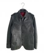 A.S.Mエイエムエス）の古着「バッファローレザージャケット」｜ブラック