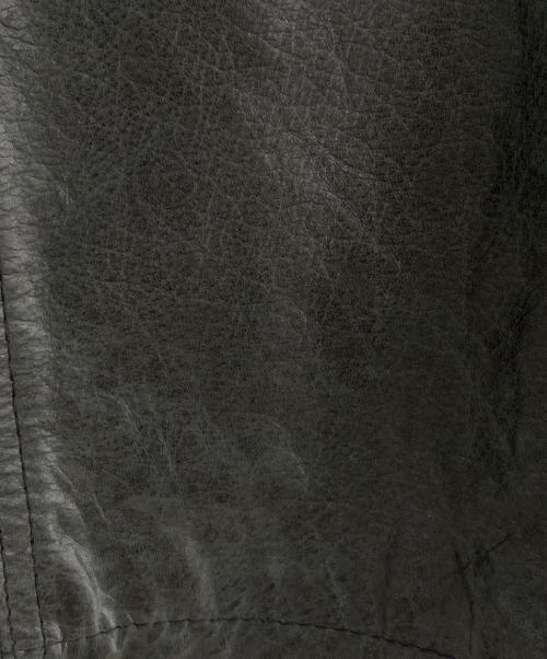 A.S.M（エイエムエス）A.S.M (エイエムエス) バッファローレザージャケット ブラック サイズ:Lの古着・服飾アイテム