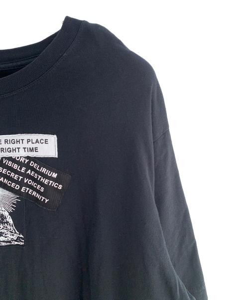 DIESEL（ディーゼル）DIESEL (ディーゼル) 長袖カットソー ホワイト×ブラック サイズ:XXLの古着・服飾アイテム