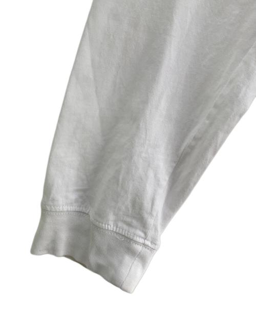 DIESEL（ディーゼル）DIESEL (ディーゼル) 長袖カットソー ホワイト×ブラック サイズ:XXLの古着・服飾アイテム