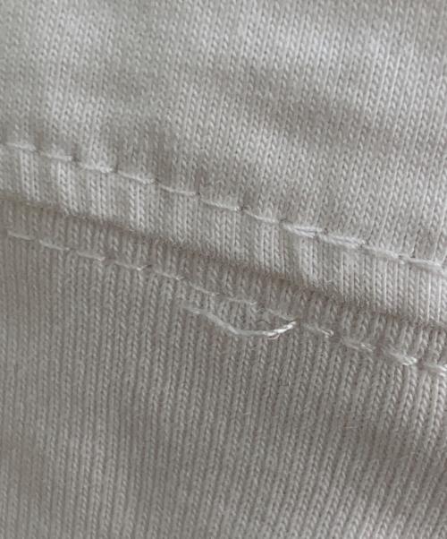 DIESEL（ディーゼル）DIESEL (ディーゼル) 長袖カットソー ホワイト×ブラック サイズ:XXLの古着・服飾アイテム