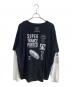 DIESEL (ディーゼル) 長袖カットソー ホワイト×ブラック サイズ:XXL：5000円