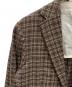 中古・古着 RING JACKET (リングジャケット) ウール混テーラードジャケット ブラウン×ホワイト サイズ:48：11000円