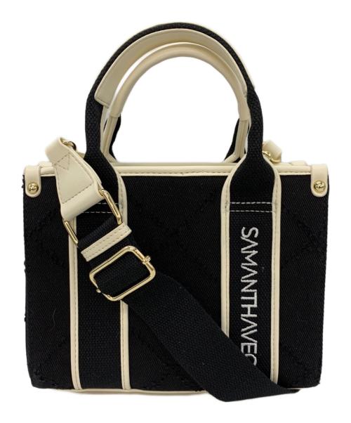 Samantha Vega（サマンサベガ）Samantha Vega (サマンサベガ) ロゴテープデニムトート(ミニ) ブラック 未使用品の古着・服飾アイテム