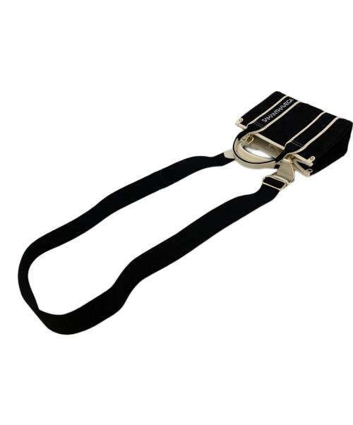 Samantha Vega（サマンサベガ）Samantha Vega (サマンサベガ) ロゴテープデニムトート(ミニ) ブラック 未使用品の古着・服飾アイテム