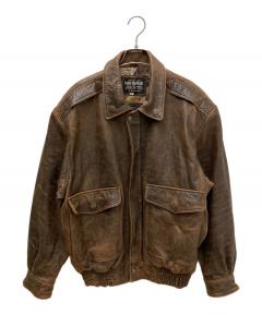 中古・古着通販】DAF (ダフ) レザージャケット ブラウン サイズ:L