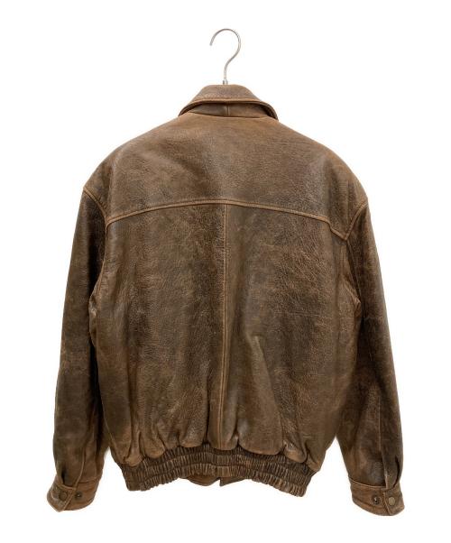 FLIGHT EQUIPMENT（フライト イクイップメント）FLIGHT EQUIPMENT (フライト イクイップメント) レザージャケット4091 ブラウン サイズ:Ｍの古着・服飾アイテム