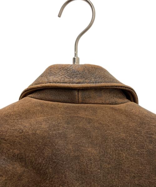 FLIGHT EQUIPMENT（フライト イクイップメント）FLIGHT EQUIPMENT (フライト イクイップメント) レザージャケット4091 ブラウン サイズ:Ｍの古着・服飾アイテム