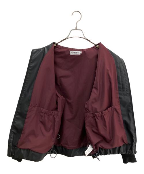 EVISEN（エビセン）EVISEN (エビセン) フェイクレザージャケット ブラック サイズ:Lの古着・服飾アイテム