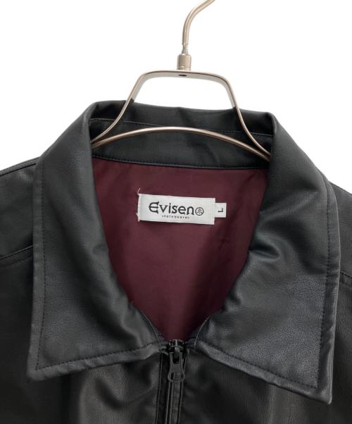 EVISEN（エビセン）EVISEN (エビセン) フェイクレザージャケット ブラック サイズ:Lの古着・服飾アイテム