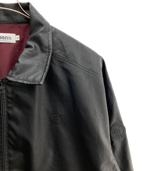 EVISEN（エビセン）EVISEN (エビセン) フェイクレザージャケット ブラック サイズ:Lの古着・服飾アイテム