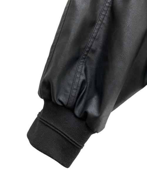 EVISEN（エビセン）EVISEN (エビセン) フェイクレザージャケット ブラック サイズ:Lの古着・服飾アイテム