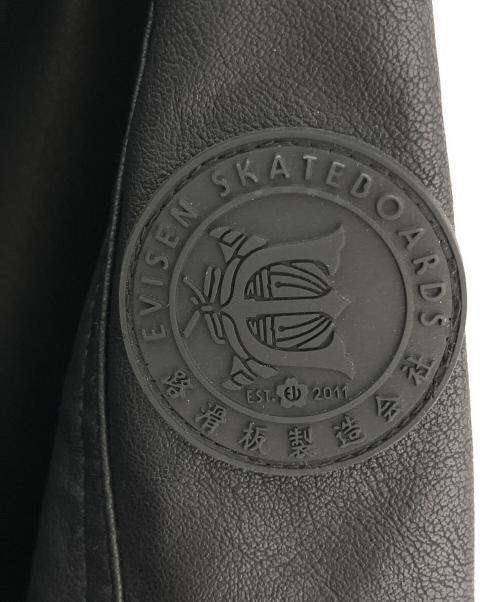 EVISEN（エビセン）EVISEN (エビセン) フェイクレザージャケット ブラック サイズ:Lの古着・服飾アイテム