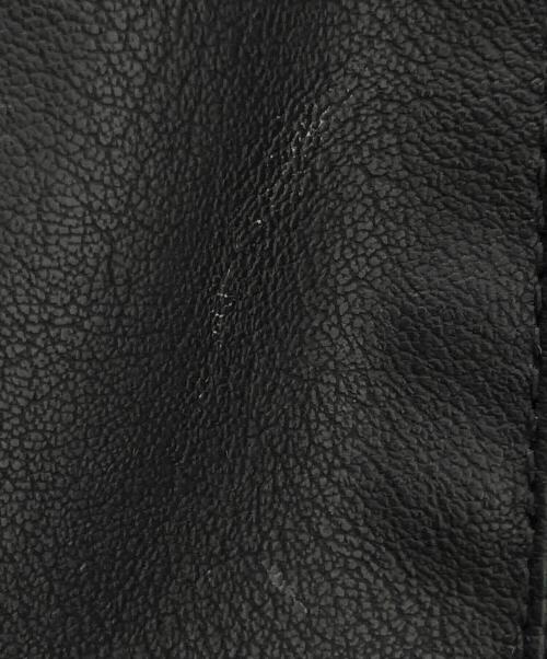 EVISEN（エビセン）EVISEN (エビセン) フェイクレザージャケット ブラック サイズ:Lの古着・服飾アイテム