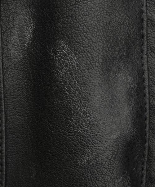 EVISEN（エビセン）EVISEN (エビセン) フェイクレザージャケット ブラック サイズ:Lの古着・服飾アイテム