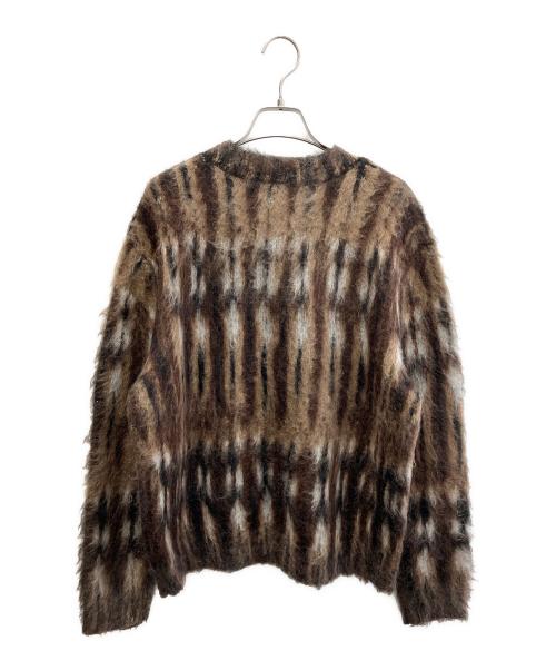 Acne studios（アクネ ストゥディオズ）Acne studios (アクネ ストゥディオズ) BRUSHED JACQUARD JUMPER ニット ブラウン×ブラック サイズ:XSの古着・服飾アイテム