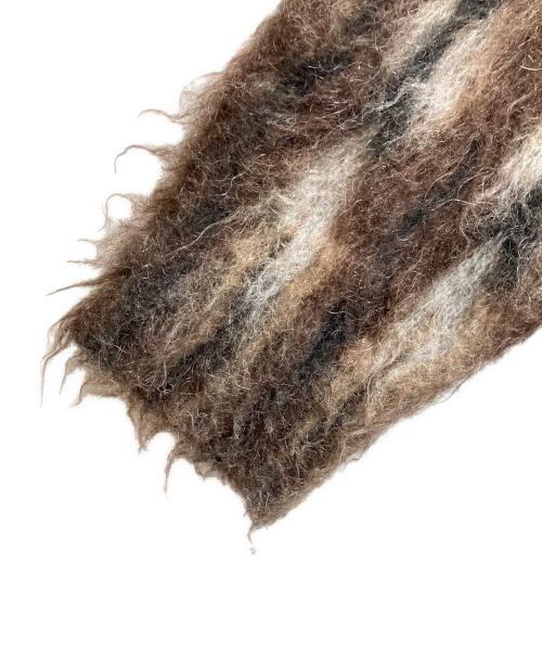 Acne studios（アクネ ストゥディオズ）Acne studios (アクネ ストゥディオズ) BRUSHED JACQUARD JUMPER ニット ブラウン×ブラック サイズ:XSの古着・服飾アイテム