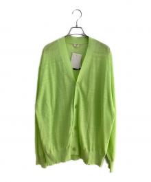EDIFICE（エディフィス）の古着「薄手カーディガン」｜黄緑