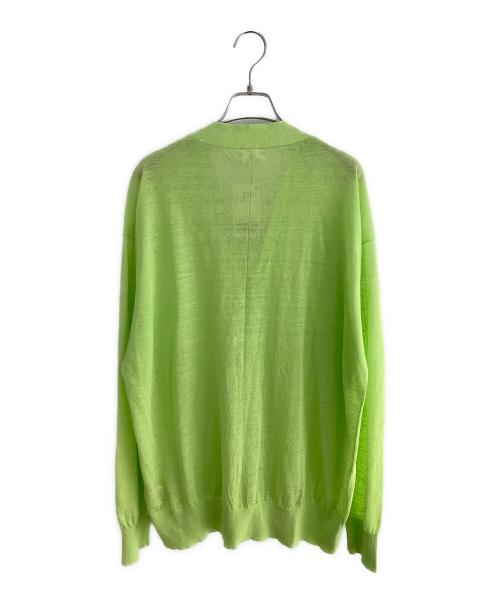 EDIFICE（エディフィス）EDIFICE (エディフィス) 薄手カーディガン 黄緑 サイズ:L 未使用品の古着・服飾アイテム