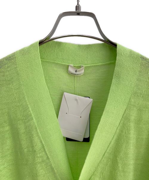 EDIFICE（エディフィス）EDIFICE (エディフィス) 薄手カーディガン 黄緑 サイズ:L 未使用品の古着・服飾アイテム