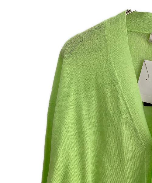 EDIFICE（エディフィス）EDIFICE (エディフィス) 薄手カーディガン 黄緑 サイズ:L 未使用品の古着・服飾アイテム