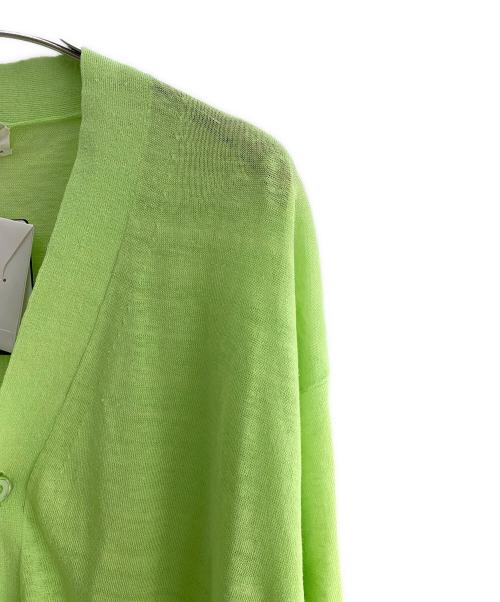 EDIFICE（エディフィス）EDIFICE (エディフィス) 薄手カーディガン 黄緑 サイズ:L 未使用品の古着・服飾アイテム