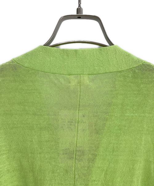 EDIFICE（エディフィス）EDIFICE (エディフィス) 薄手カーディガン 黄緑 サイズ:L 未使用品の古着・服飾アイテム