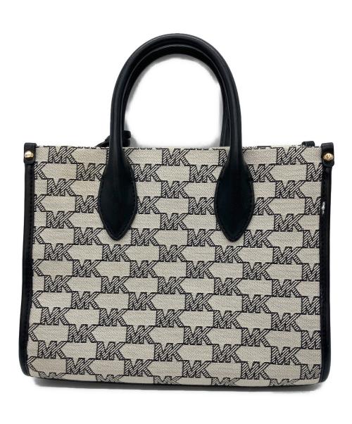 MICHAEL KORS（マイケル・コース）MICHAEL KORS (マイケル・コース) 2WAYバッグ グレー×ブラックの古着・服飾アイテム