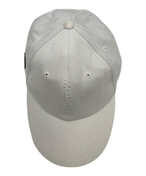 MONCLER（モンクレール）MONCLER (モンクレール) ロゴキャップ ホワイトの古着・服飾アイテム