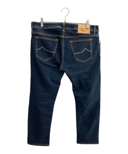 JACOB COHEN（ヤコブコーエン）JACOB COHEN (ヤコブコーエン) ストレッチデニムパンツ インディゴ×イエロー サイズ:91cm (W36)の古着・服飾アイテム