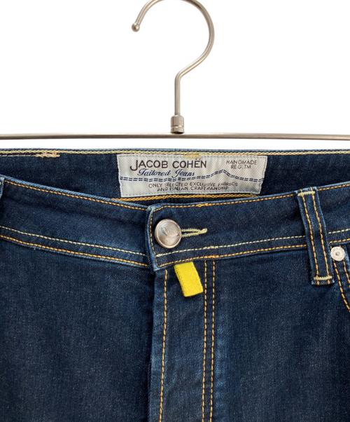 JACOB COHEN（ヤコブコーエン）JACOB COHEN (ヤコブコーエン) ストレッチデニムパンツ インディゴ×イエロー サイズ:91cm (W36)の古着・服飾アイテム
