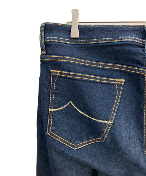 JACOB COHEN（ヤコブコーエン）JACOB COHEN (ヤコブコーエン) ストレッチデニムパンツ インディゴ×イエロー サイズ:91cm (W36)の古着・服飾アイテム