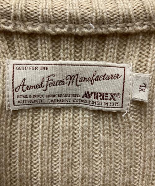 AVIREX（アヴィレックス）AVIREX (アヴィレックス) 厚手カーディガン ベージュ サイズ:XLの古着・服飾アイテム
