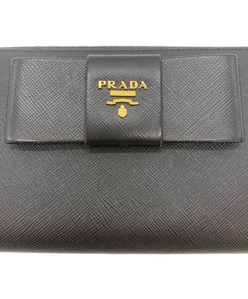 PRADA（プラダ）PRADA (プラダ) 長財布 ブラックの古着・服飾アイテム