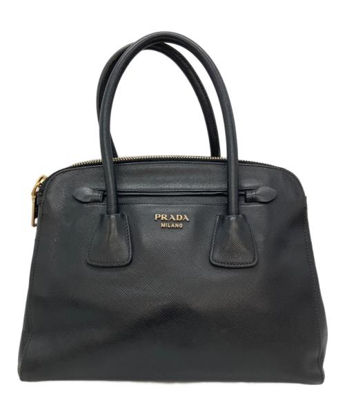 PRADA（プラダ）PRADA (プラダ) ハンドバッグ/サフィアーノ ブラックの古着・服飾アイテム