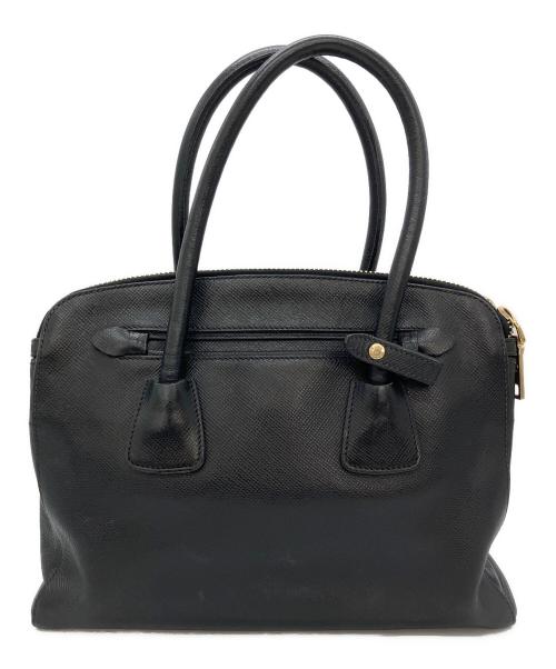 PRADA（プラダ）PRADA (プラダ) ハンドバッグ/サフィアーノ ブラックの古着・服飾アイテム