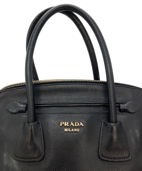 PRADA（プラダ）PRADA (プラダ) ハンドバッグ/サフィアーノ ブラックの古着・服飾アイテム