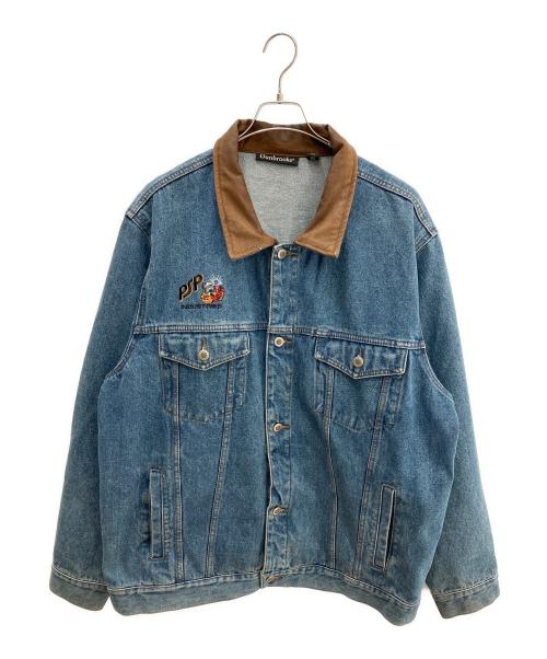 Dunbrooke（ダンブルック）Dunbrooke (ダンブルック) デニムジャケット ブルー×ブラウン サイズ:XLの古着・服飾アイテム
